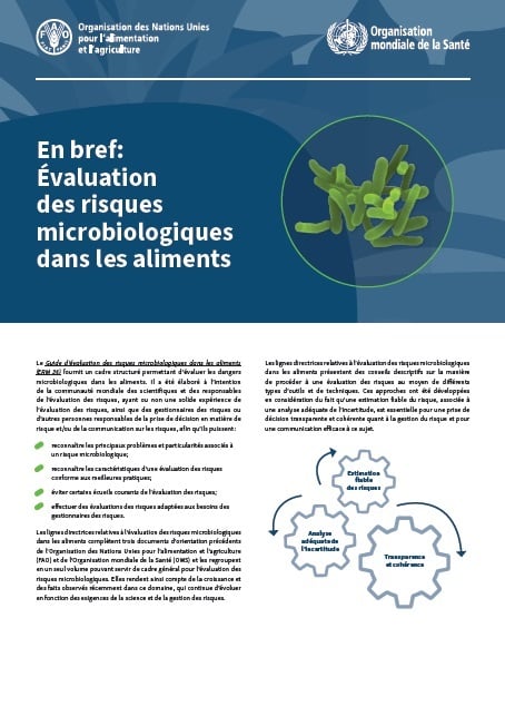 En bref: Évaluationdes risques microbiologiquesdans les aliments