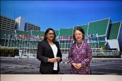 The Regional Director met Ms. Armida Salsiah Alisjahbana, UNESCAP Executive Secretary, at UN Thailand