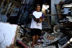 Home devastated by the Haiyan typhoon