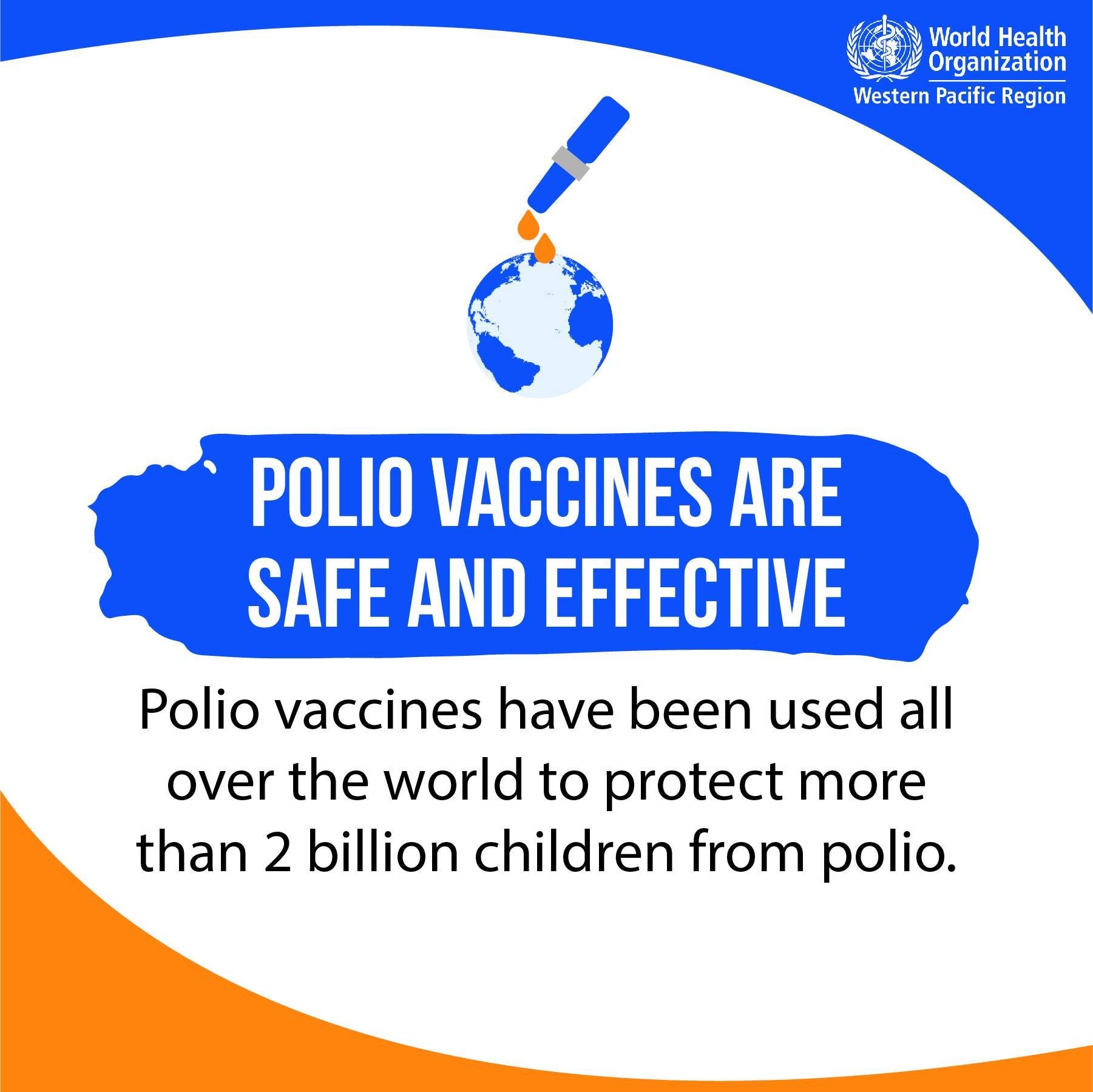 Polio vaccines are safe and effective